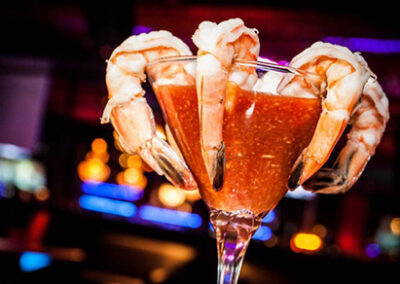 Shrimp cocktail with giant shrimp